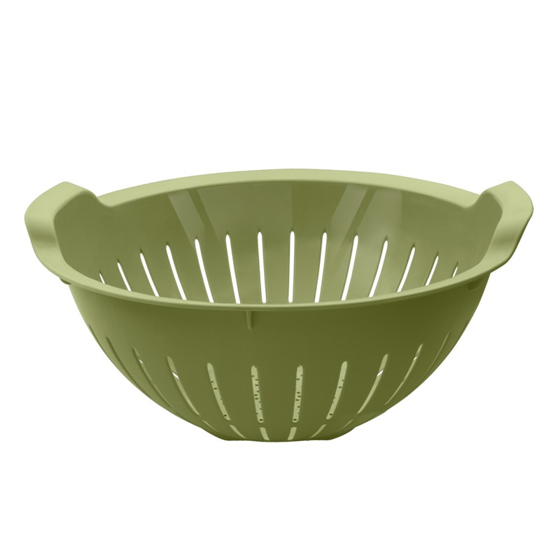 Green plastic clearance colander