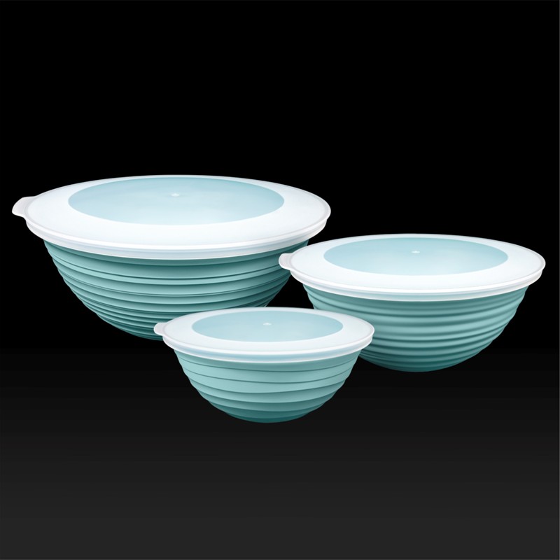 Mugiss Galaksi Desenli Kapaklı Kase 3Lü Set 3Lt 2Lt 1Lt M-KAG-3001