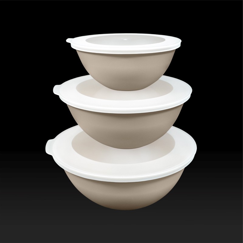 Mugiss Lunar Kapaklı Kase 3Lü Set 3Lt 2Lt 1Lt M-KAL-3001