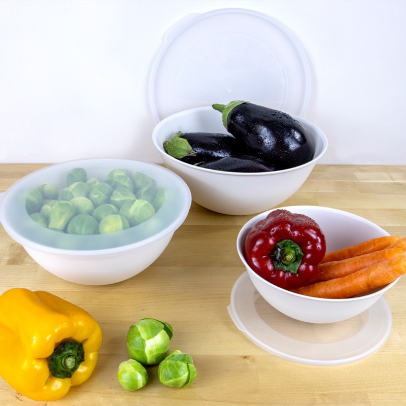 Mugiss Lunar Kapaklı Kase 3Lü Set 3Lt 2Lt 1Lt M-KAL-3001