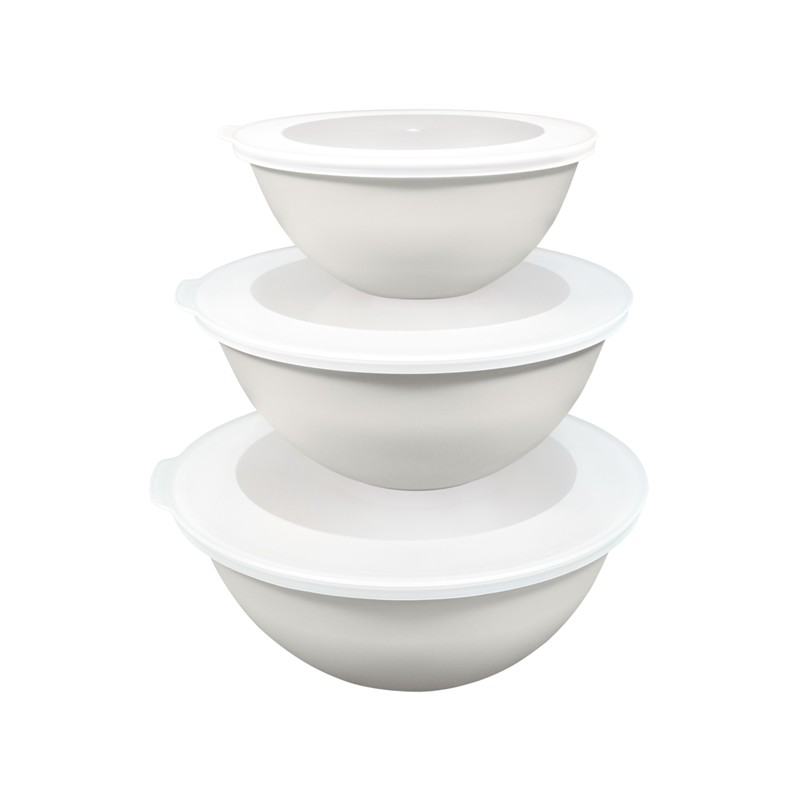 Mugiss Lunar Kapaklı Kase 3Lü Set 3Lt 2Lt 1Lt M-KAL-3001