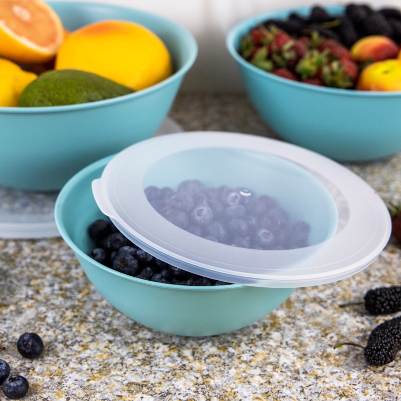 Mugiss Lunar Kapaklı Kase 3Lü Set 3Lt 2Lt 1Lt M-KAL-3001