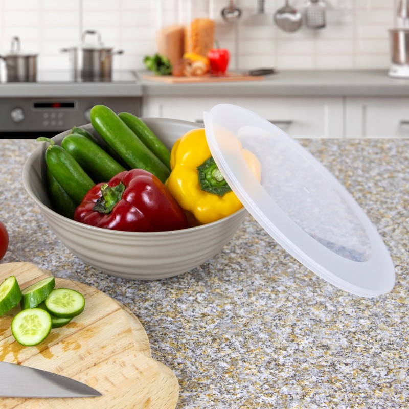 Mugiss Uranus Patterned Covered Bowl 2 Lt M-KAU-1001