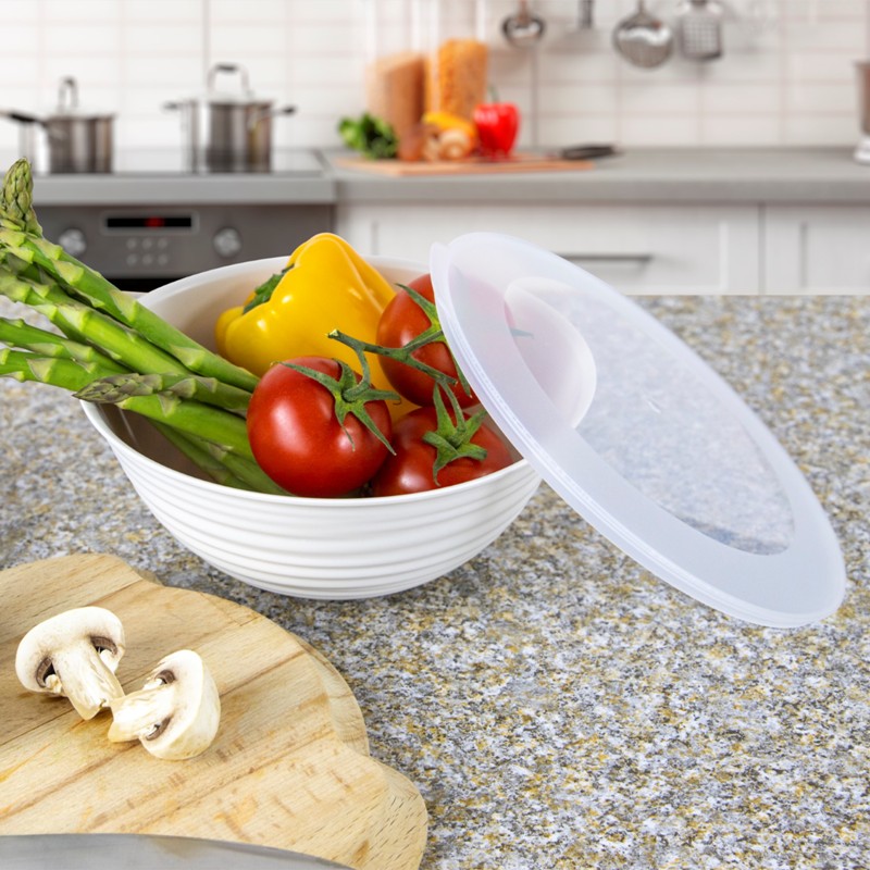 Mugiss Uranus Patterned Covered Bowl 2 Lt M-KAU-1001